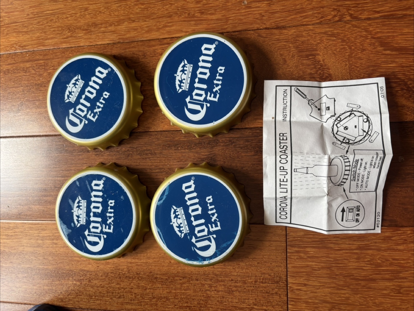 Corona Extra Lite-Up Coasters (Set of 4)