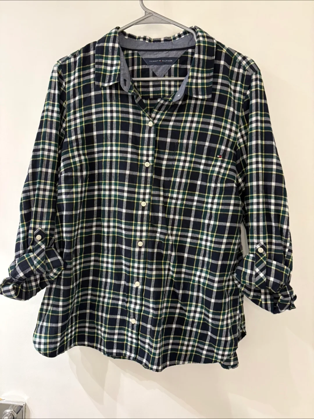 Tommy Hilfiger Plaid Flannel Shirt - M thumbnail