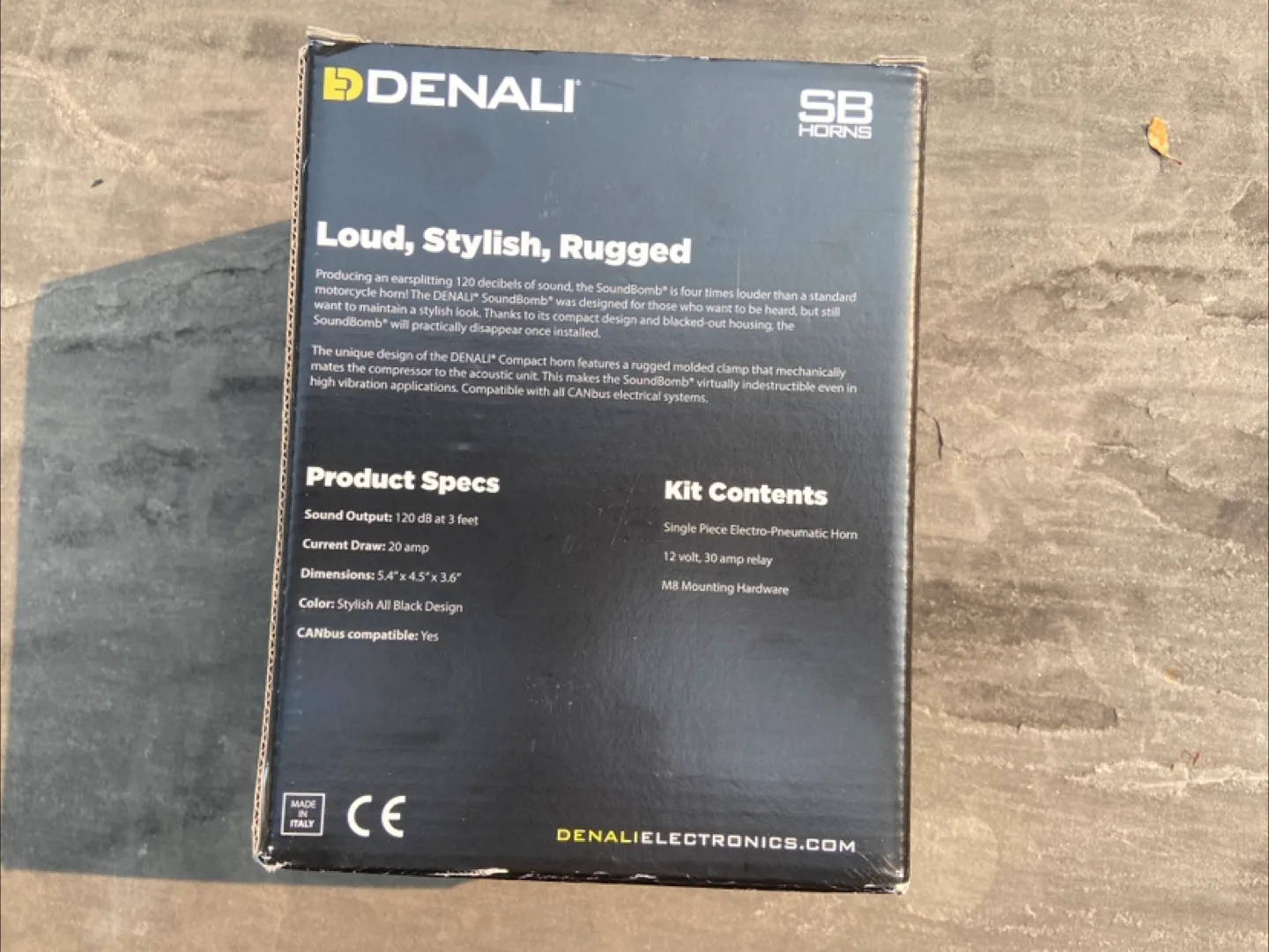 Motorcycle horn Denali SoundBomb image indicator(4)