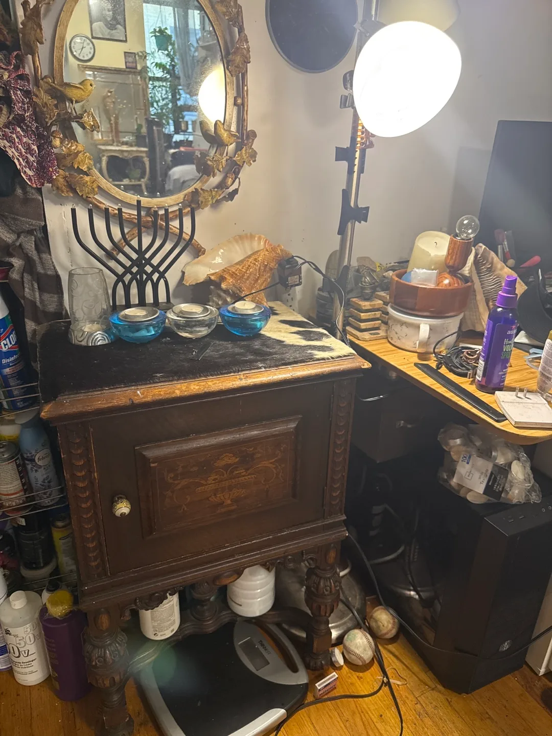 Very Antique Wooden Cabinet image indicator(4)