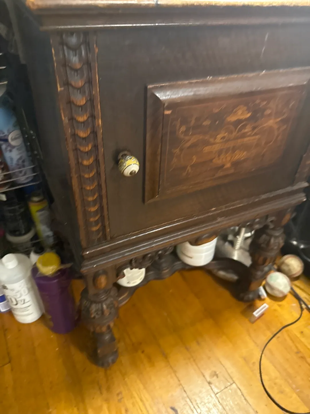 Very Antique Wooden Cabinet image indicator(5)