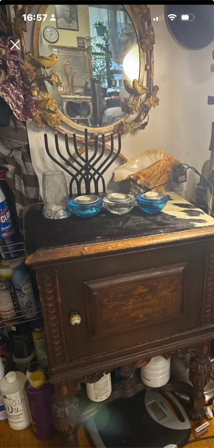 Very Antique Wooden Cabinet image indicator(7)