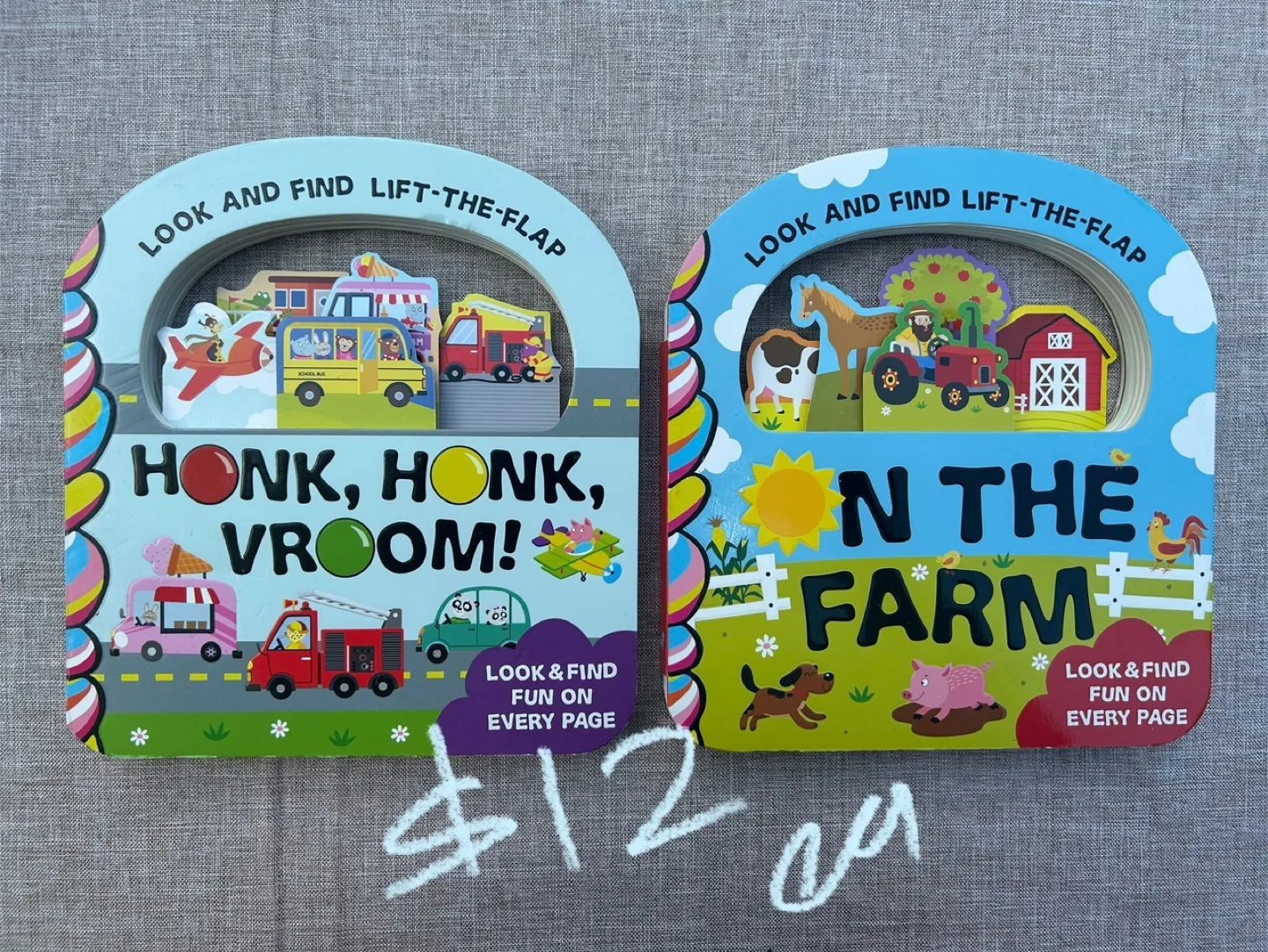 Lift-the-Flap Board Books - Honk Honk, Vroom! & On the Farm thumbnail