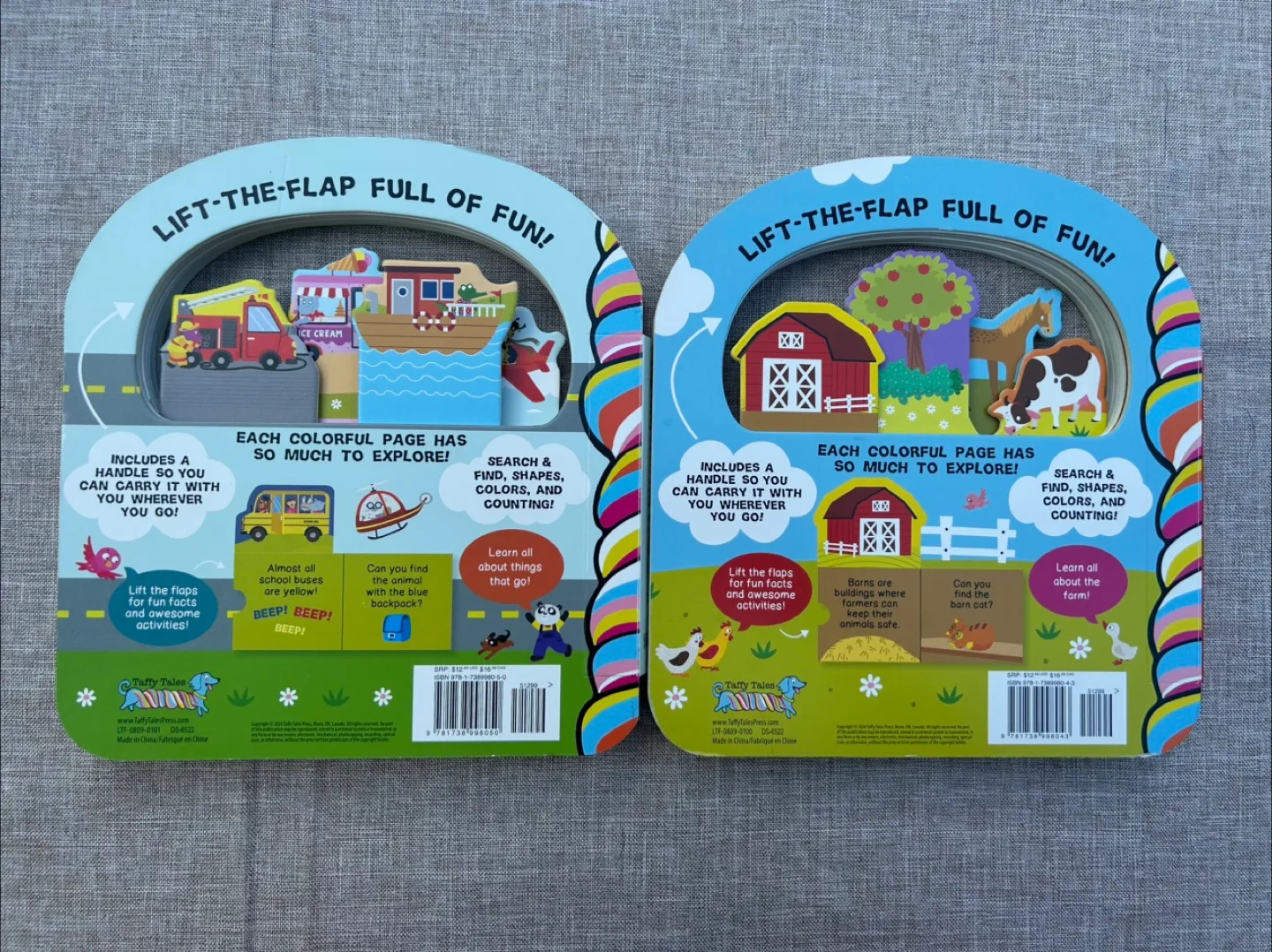 Lift-the-Flap Board Books - Honk Honk, Vroom! & On the Farm image indicator(2)