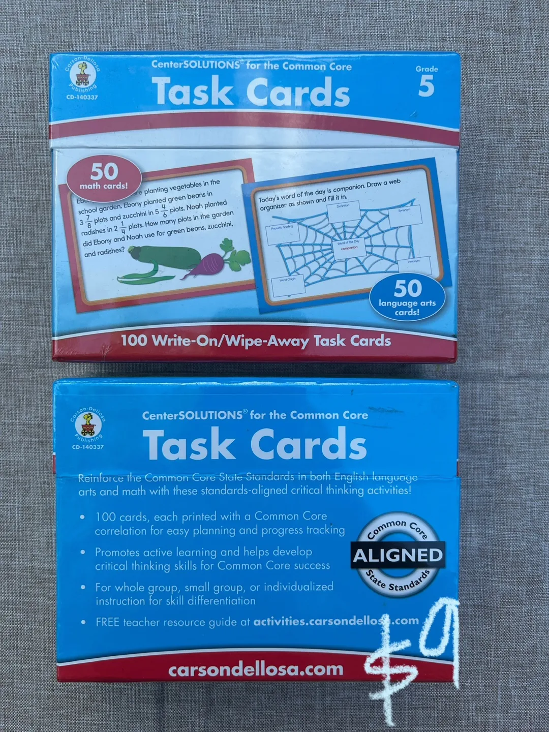 CenterSolutions Task Cards Grade 5 thumbnail
