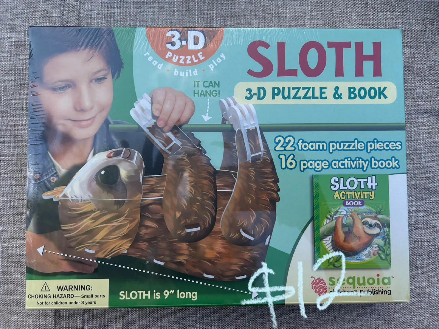 Sequoia Sloth 3-D Puzzle & Book thumbnail