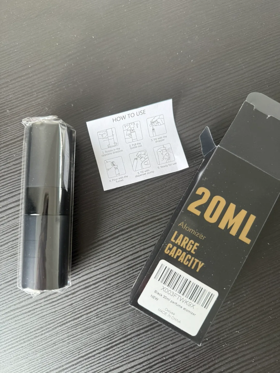 New Owlyee Black 20ml Perfume Atomizer thumbnail