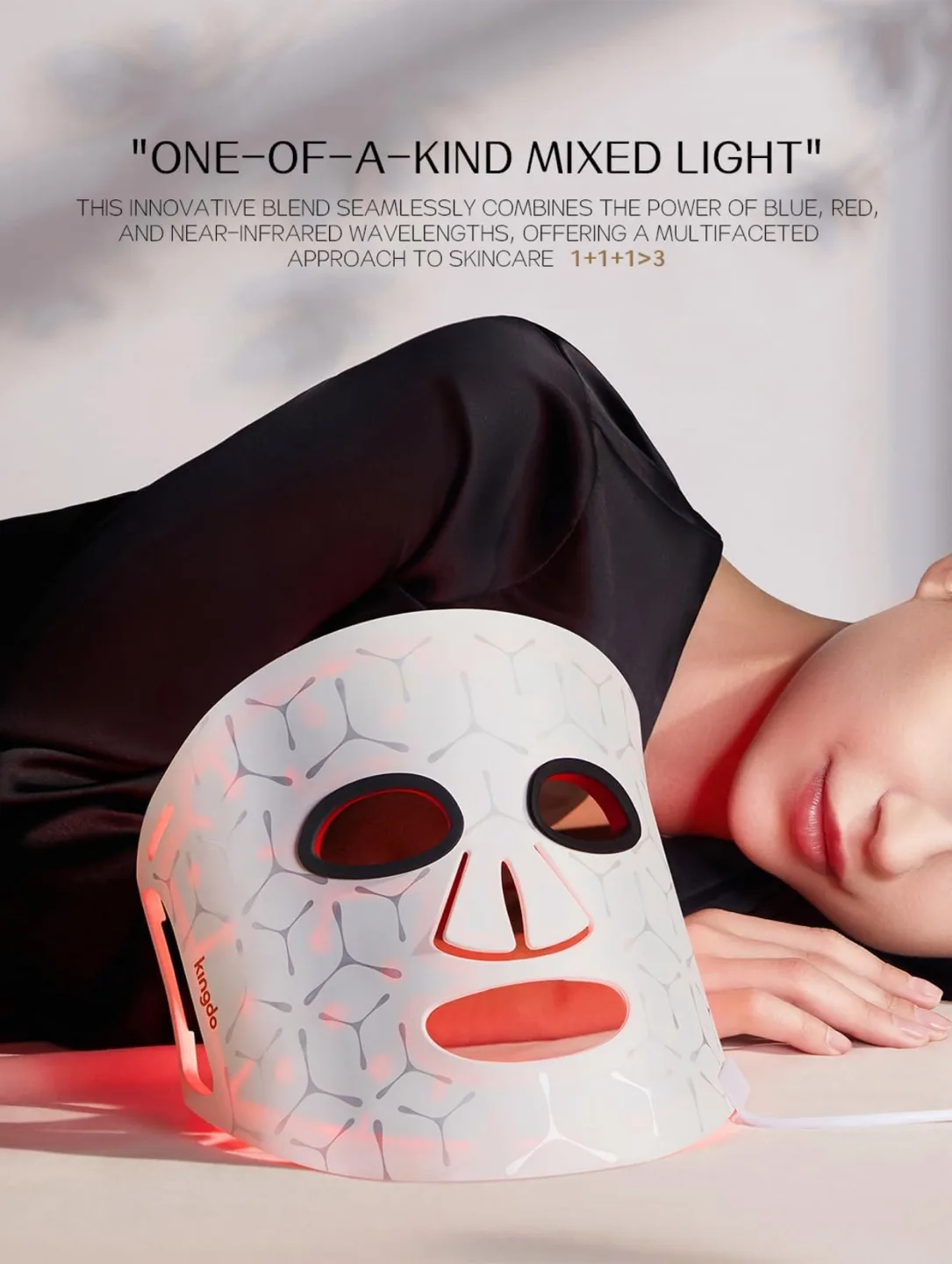 LED Face Mask Red Light Therapy Device image indicator(9)