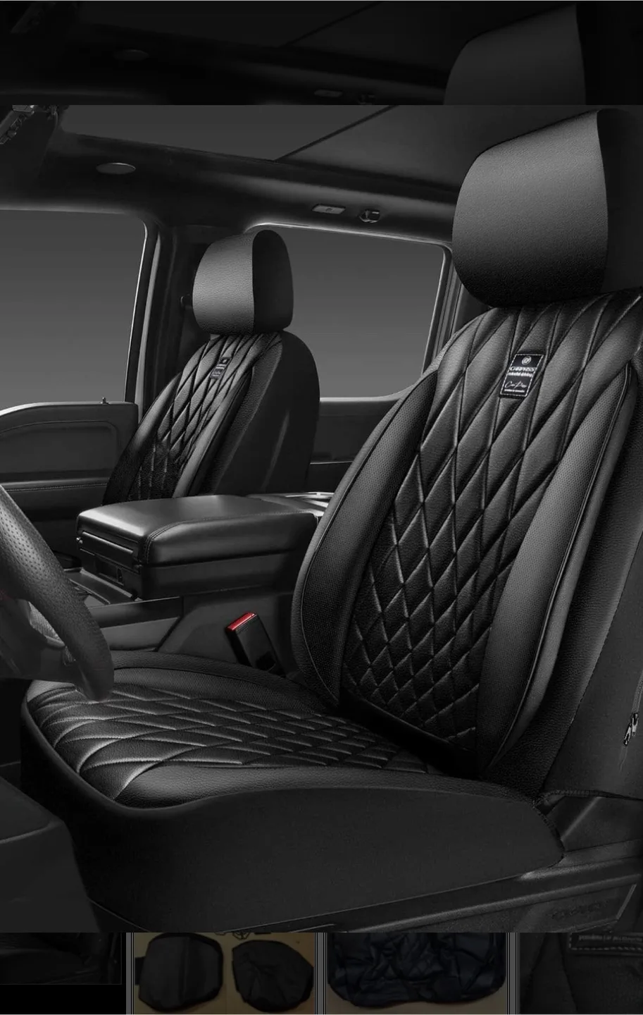 CARPASS Black Car Seat Cover Set thumbnail