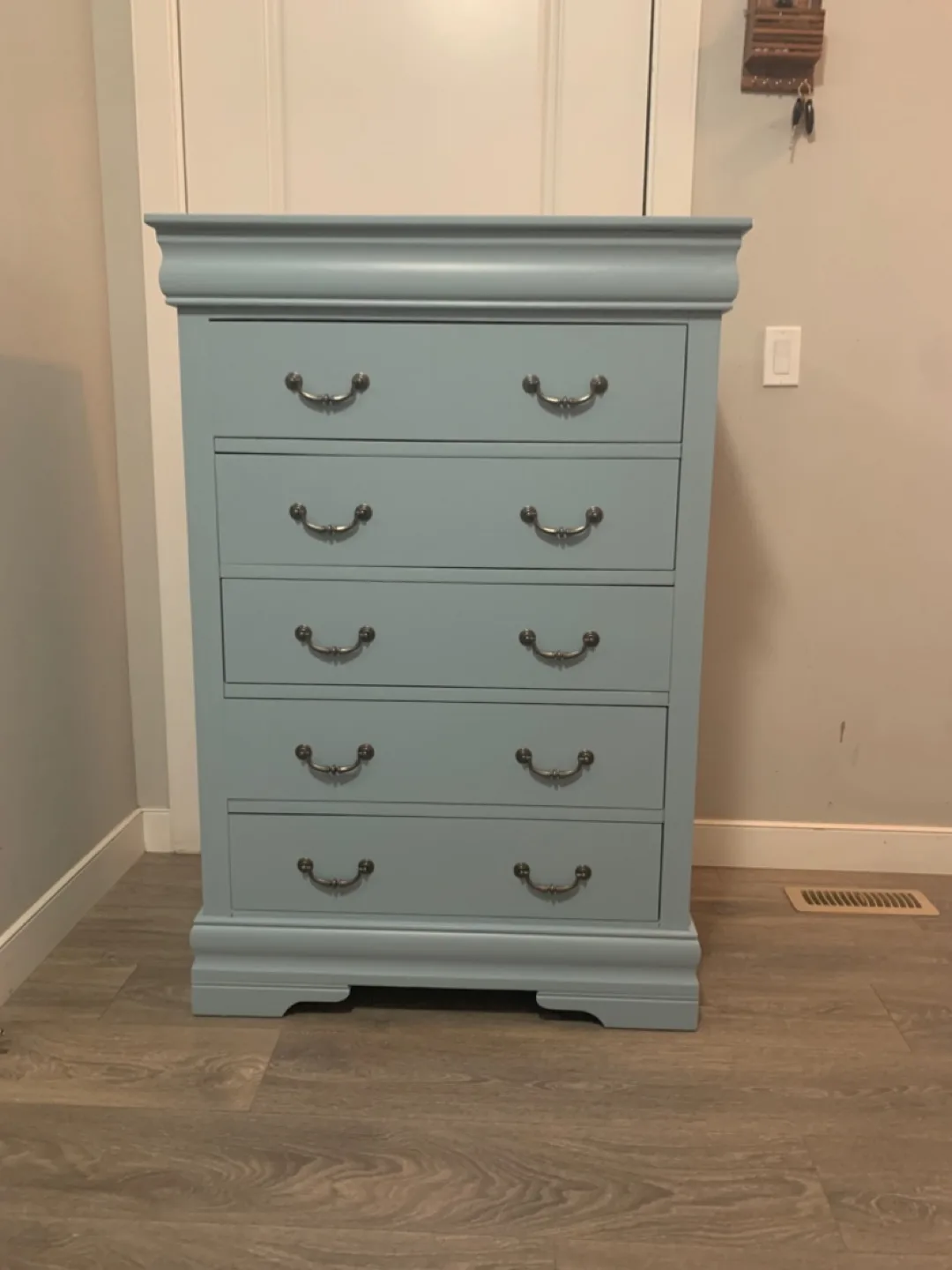 Light Blue 5-Drawer Dresser thumbnail
