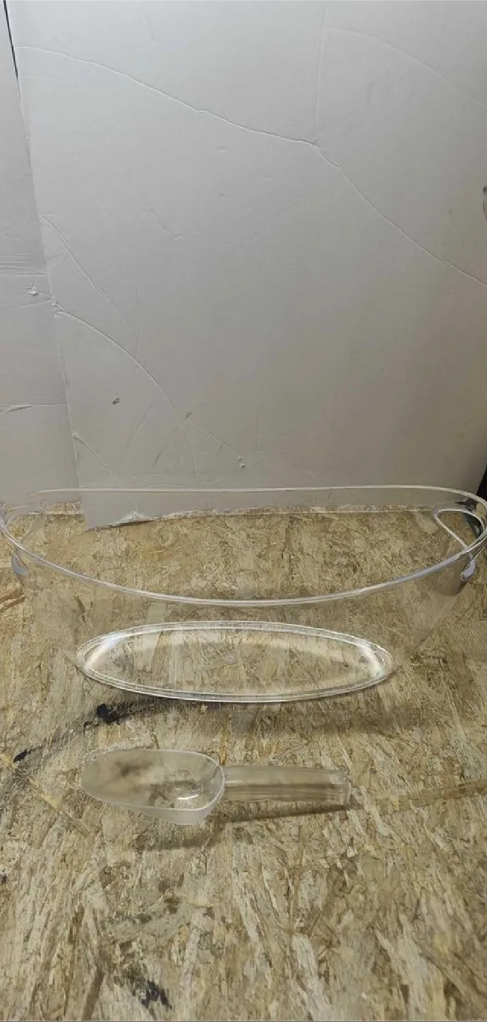 Clear Acrylic Ice Bucket with Scoop image indicator(2)