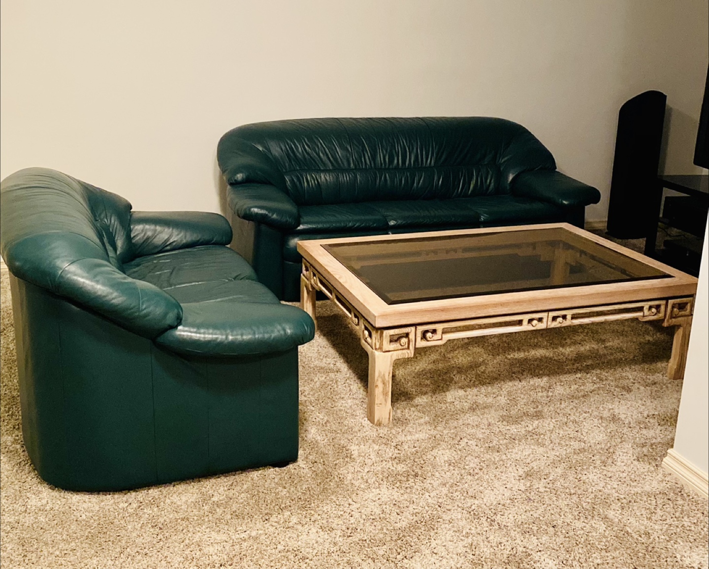 Green Leather Sofa