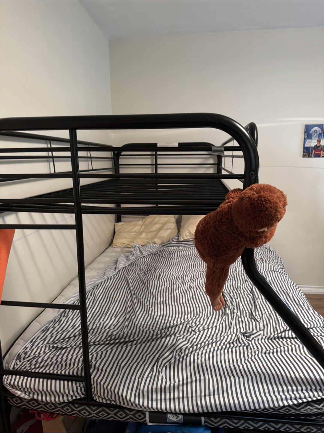 Black Metal Bunk Bed Frame - photo 2