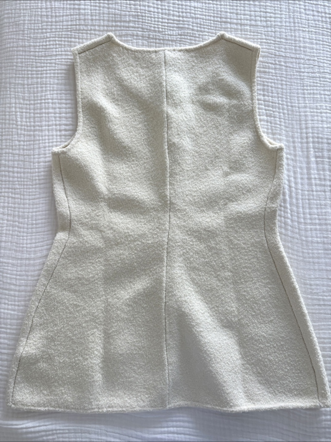 H&M Cream Wool Blend Vest - Size M - photo 3