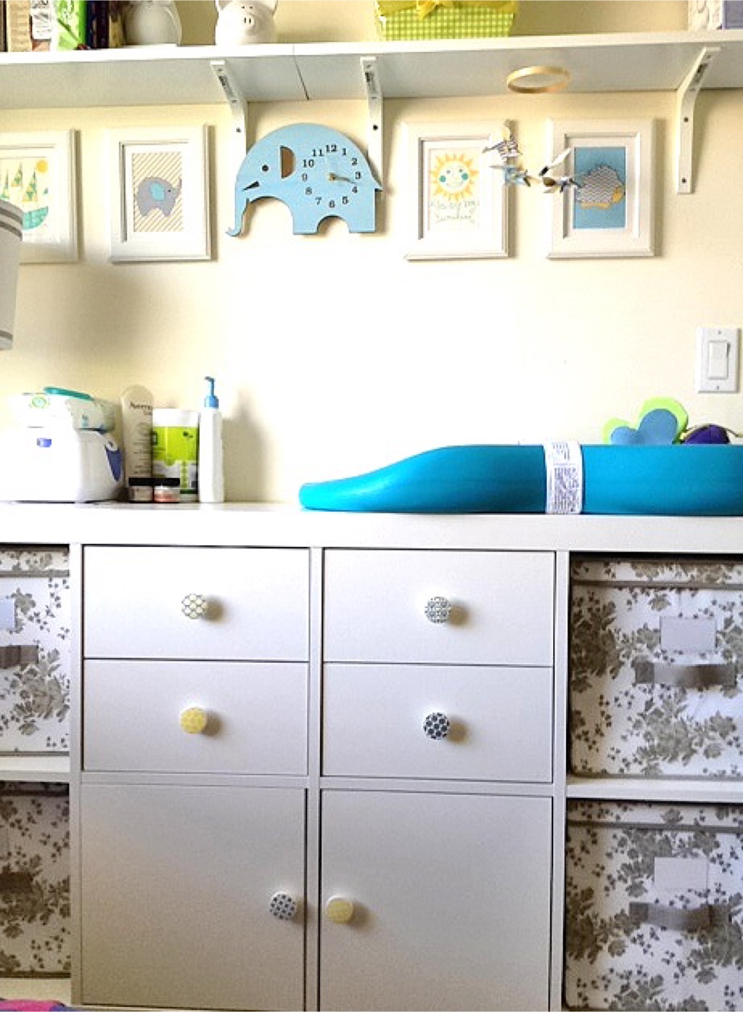 White Changing Table Dresser - photo 2
