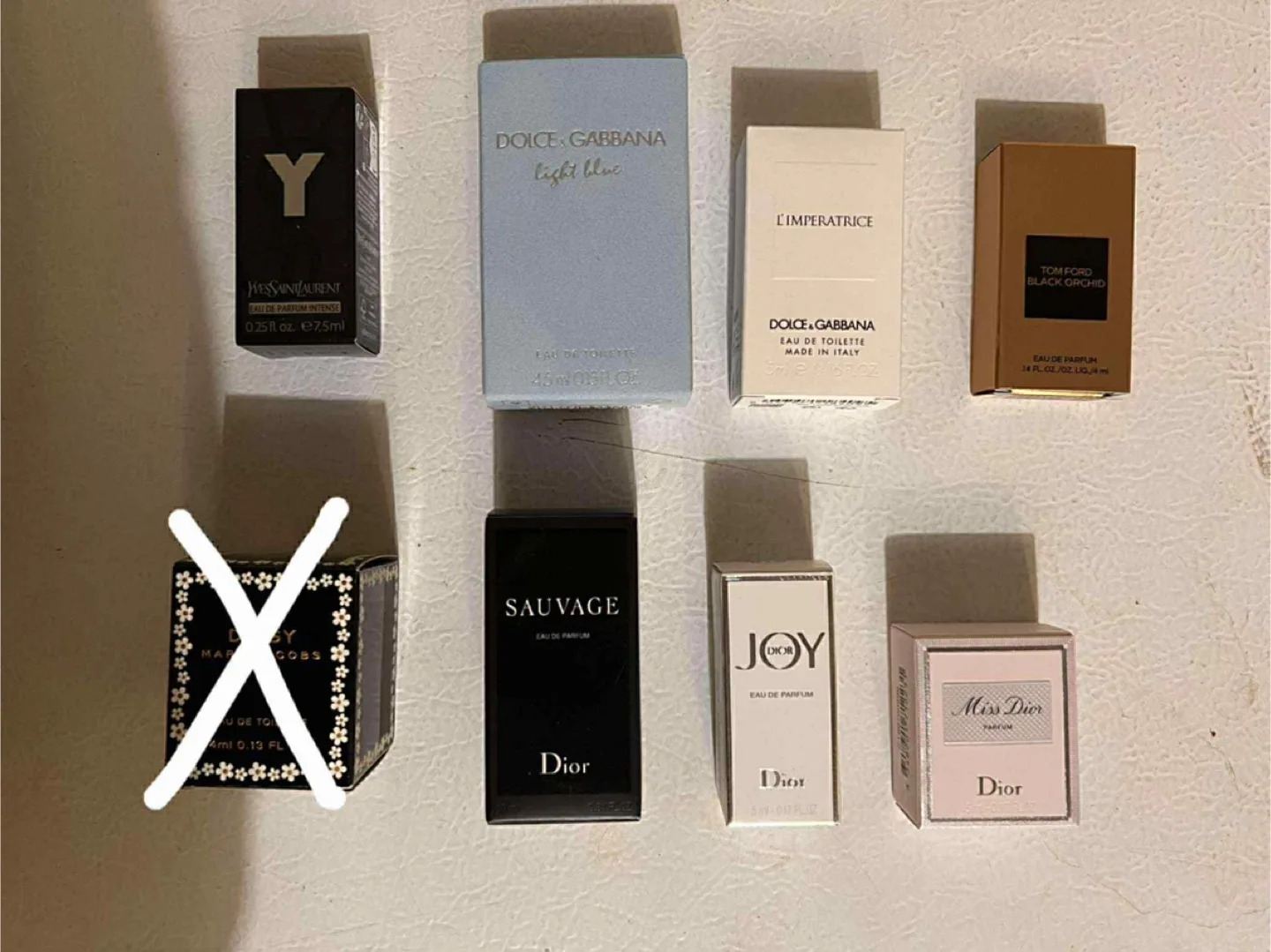 Variety of Miniature Perfumes: Dior, Dolce & Gabbana, YSL image indicator(4)