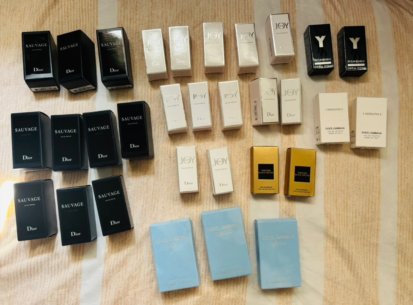 Variety of Miniature Perfumes: Dior, Dolce & Gabbana, YSL image indicator(3)