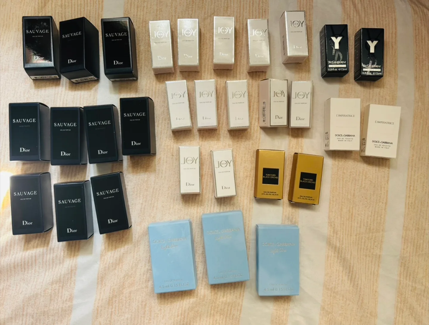 Variety of Miniature Perfumes: Dior, Dolce & Gabbana, YSL image indicator(2)