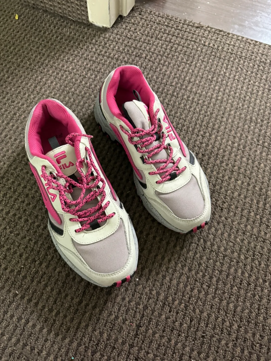 Fila Disruptor Pink & White Sneakers - US 9 thumbnail
