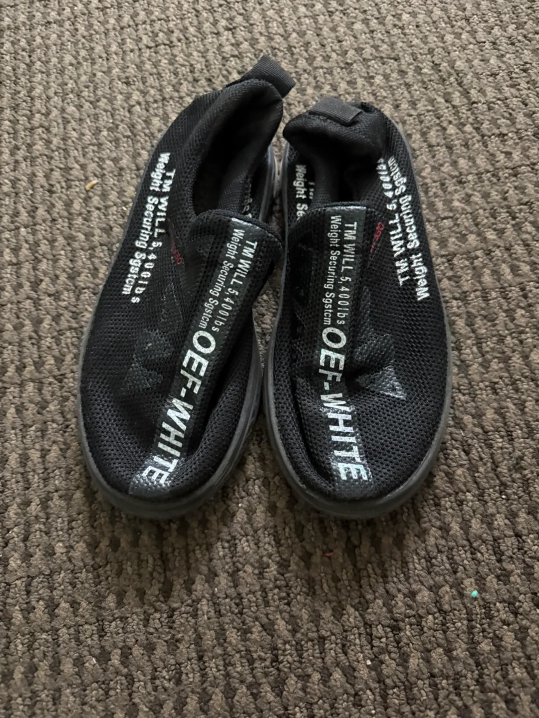 OFF-WHITE Black Slip-On Sneakers - Size 7 kids thumbnail
