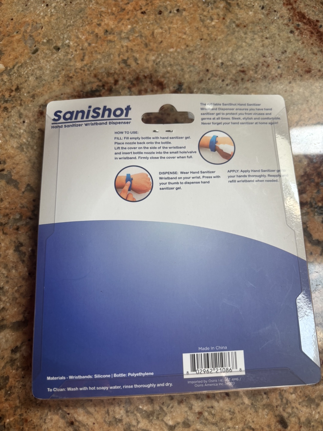 SaniShot Hand Sanitizer Wristband Dispenser - photo 2