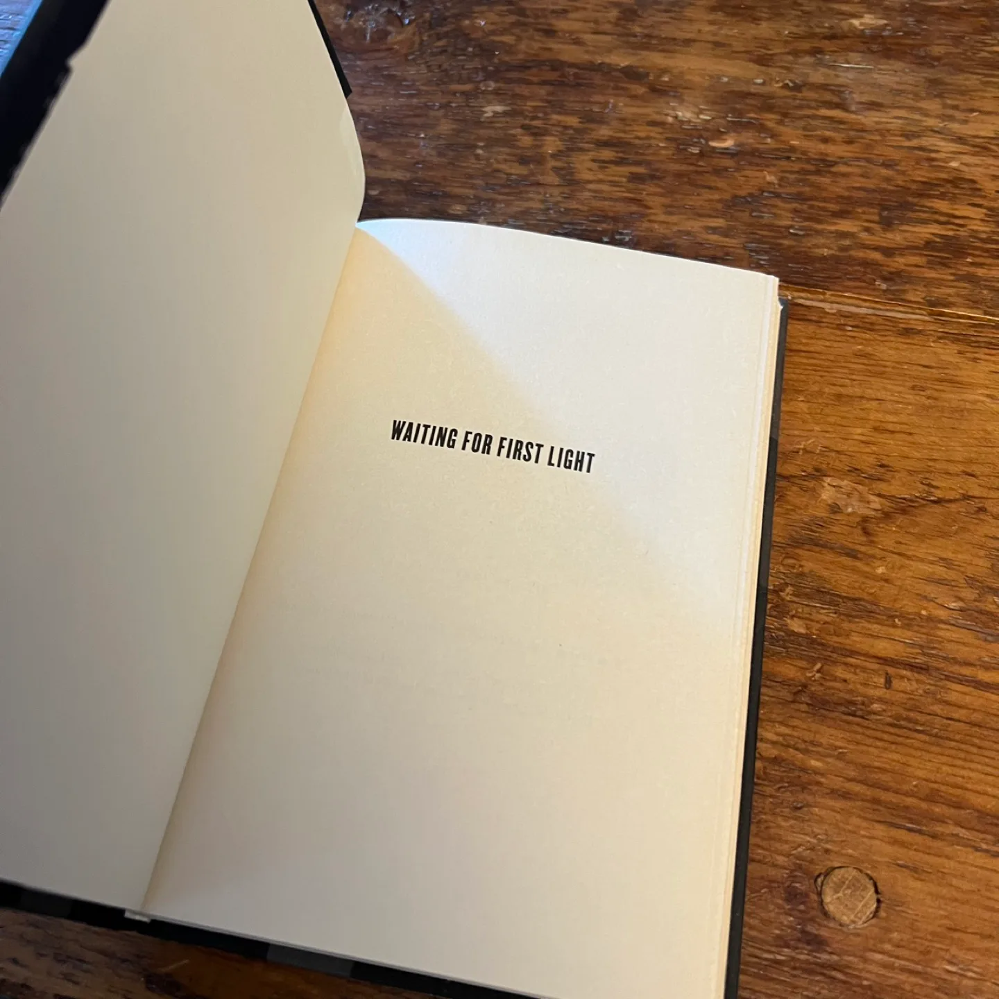 Waiting For First Light; Hardcover image indicator(4)