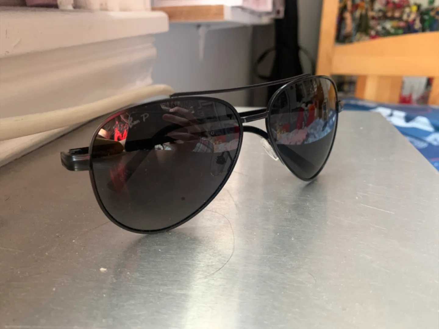 Black Aviators Ray Bans thumbnail