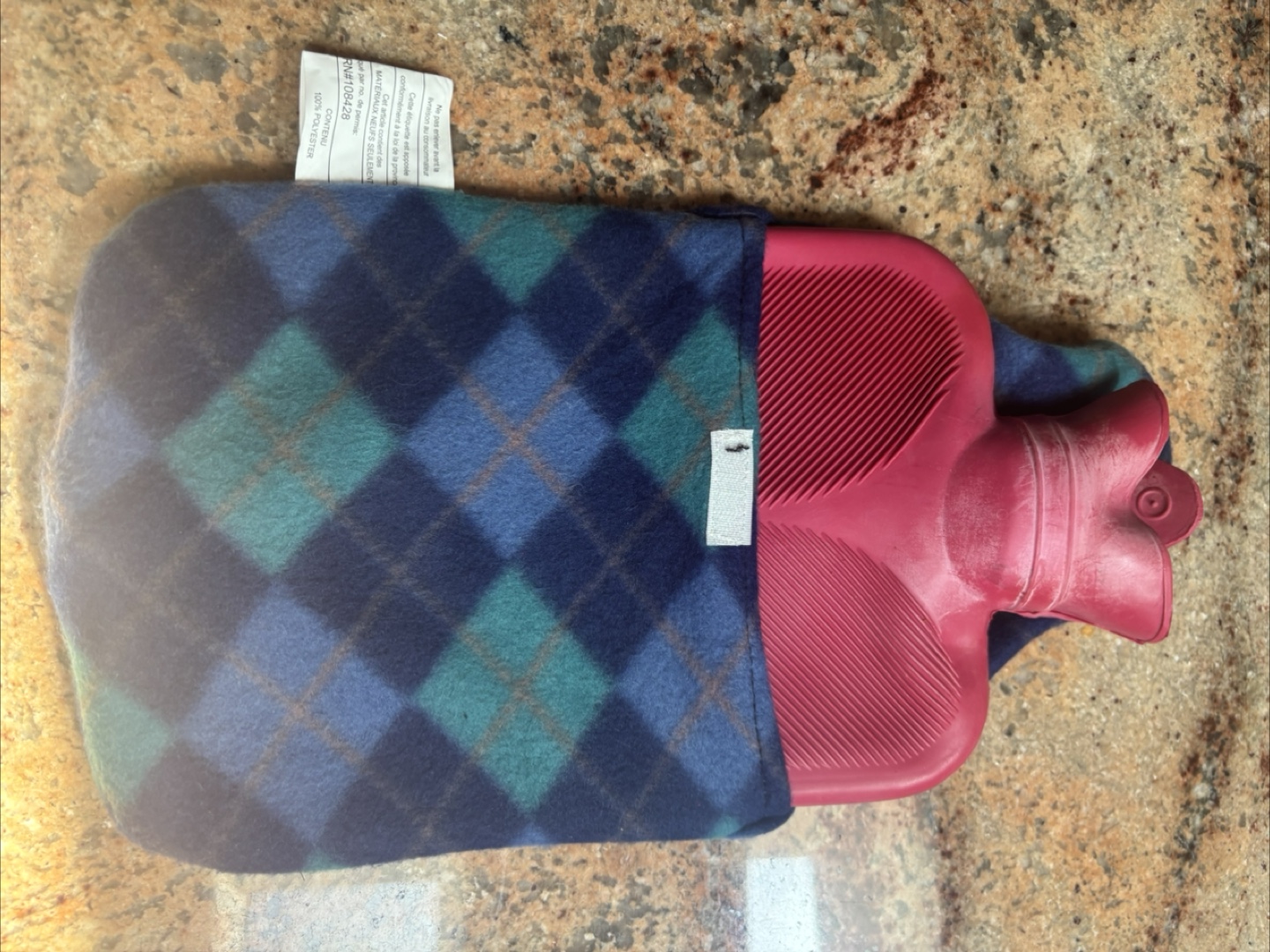 Hot Water Bottle with Cozy Cover