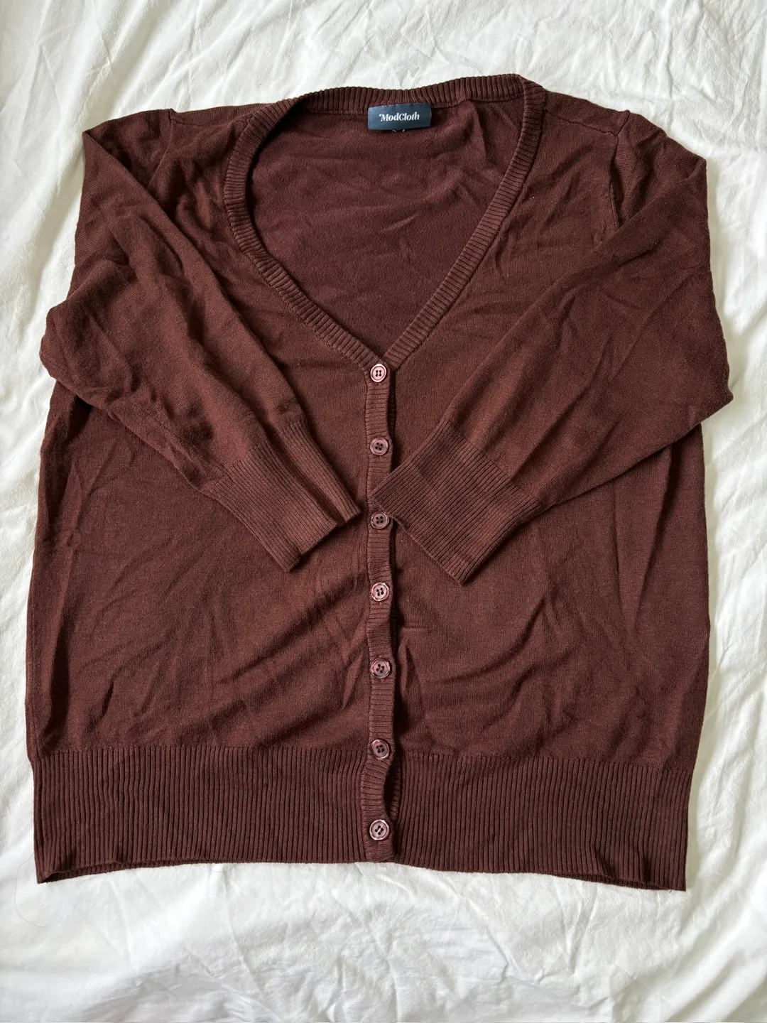 ModCloth Brown Cardigan thumbnail