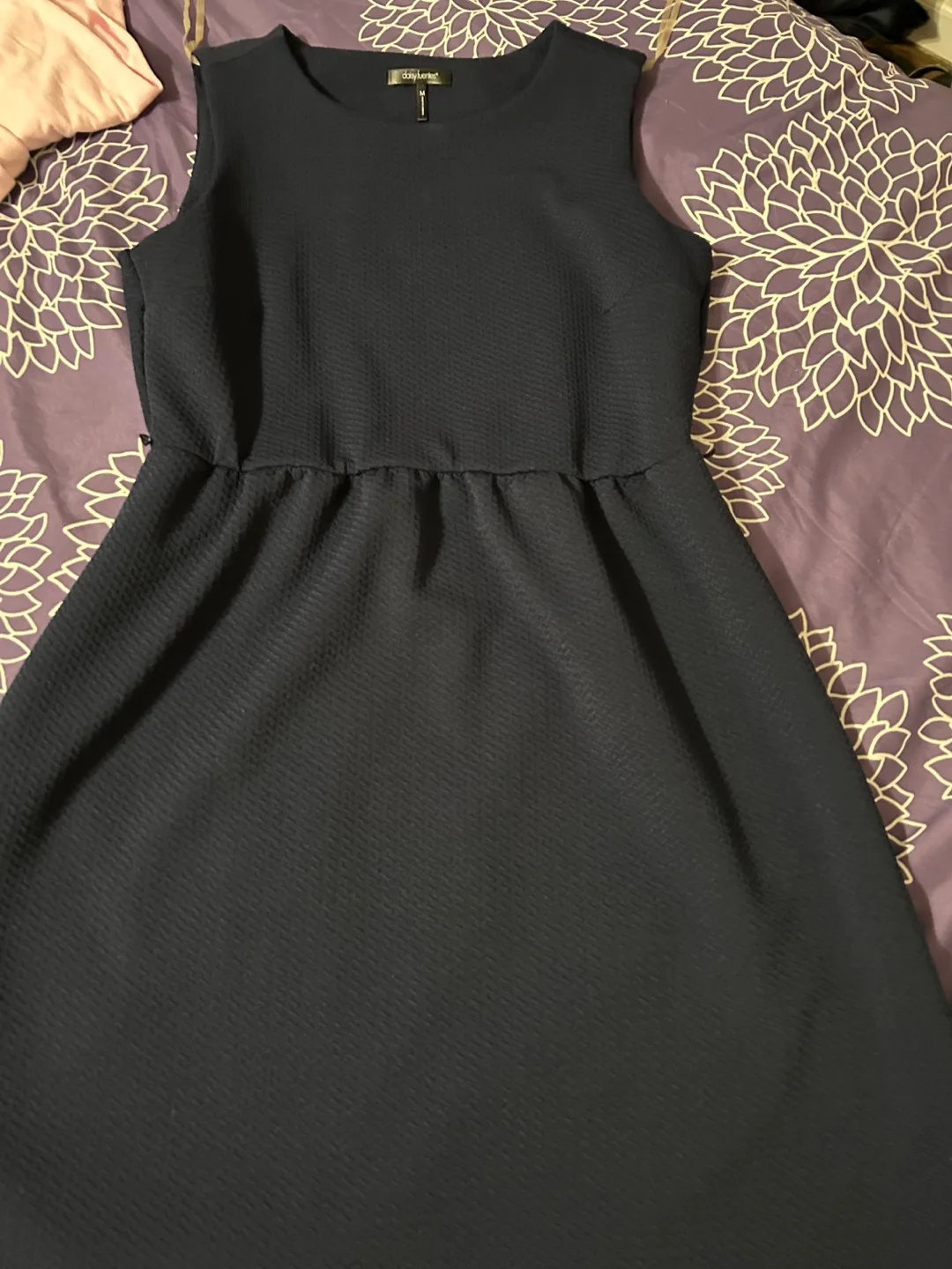 Daisy Fuentes Navy Blue Dress - Size M thumbnail