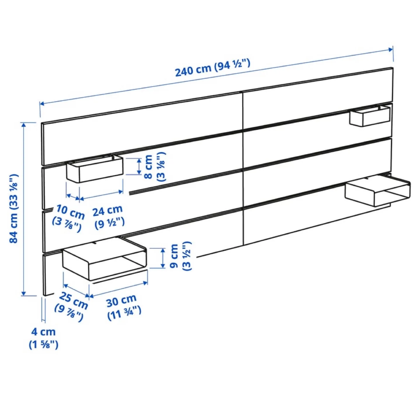 IKEA NORDLI Queen Bed with Storage + Headboard image indicator(7)