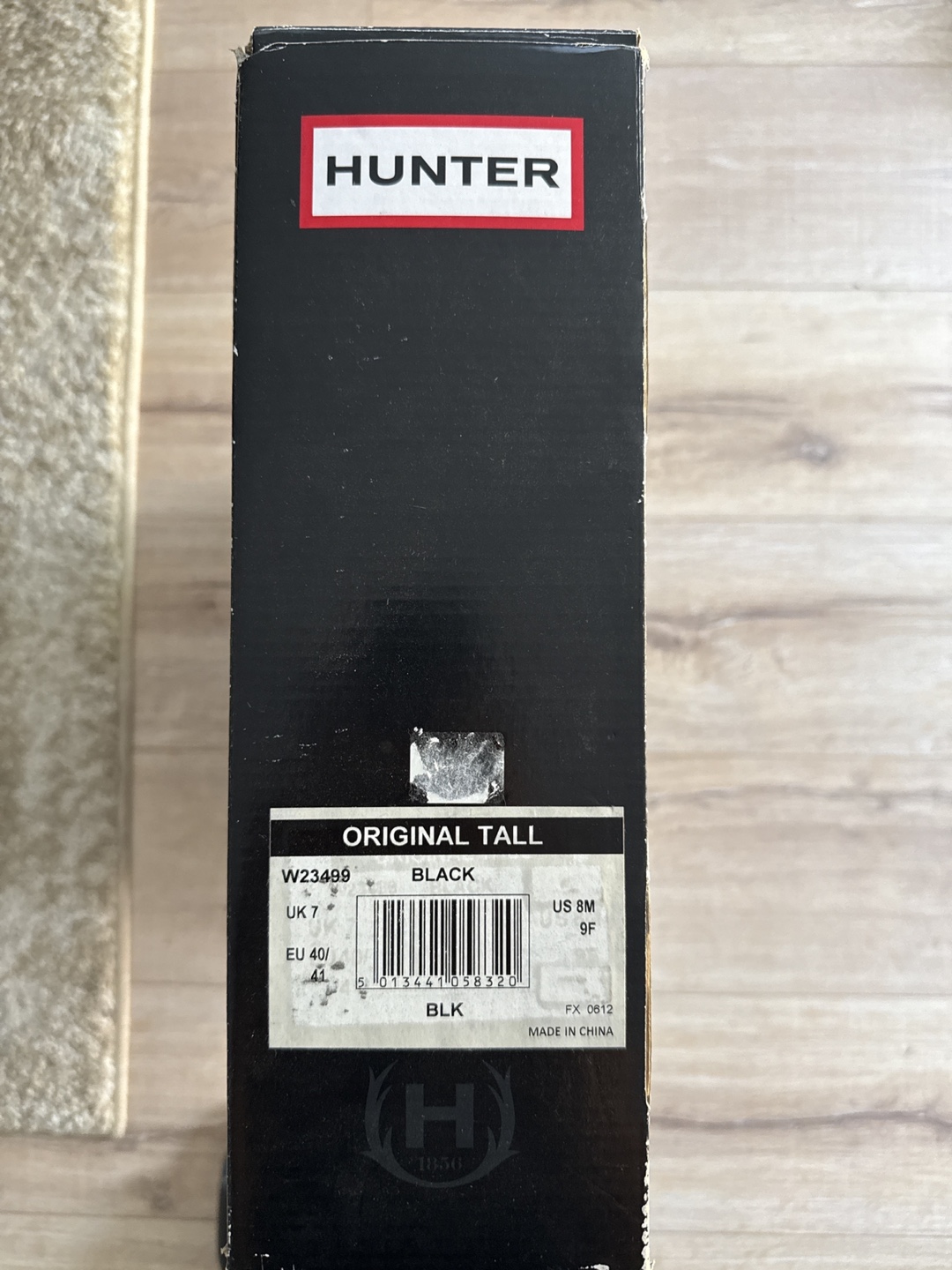 Hunter Original Tall Rain Boots - Black, US 8M - photo 3