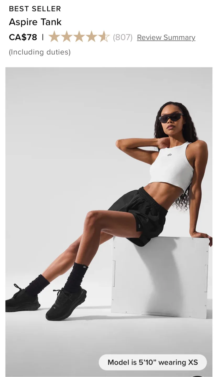 ALO Aspire Tank - Black & White - Size S image indicator(3)