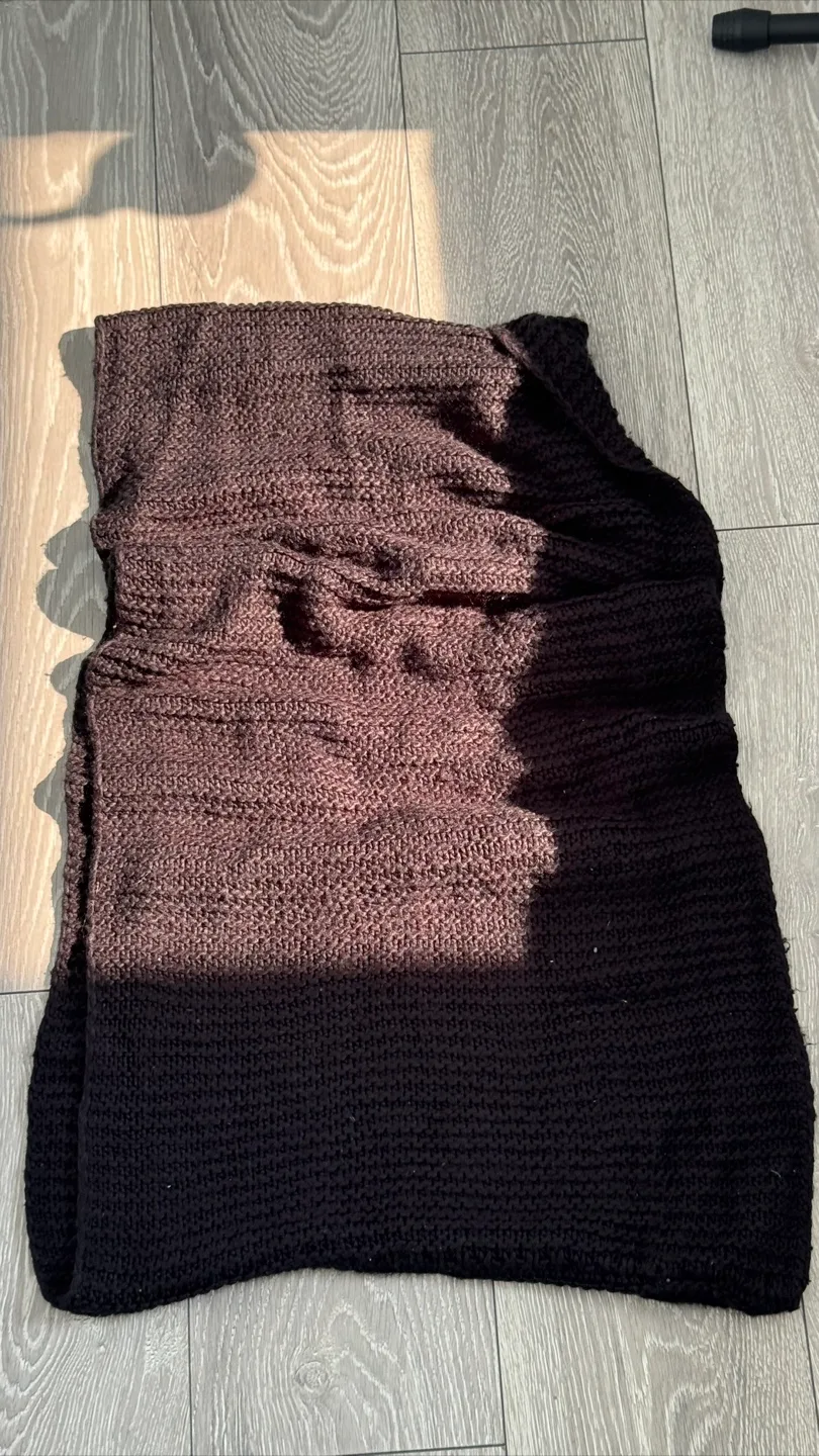 LA Express Black Knit Scarf O/S thumbnail
