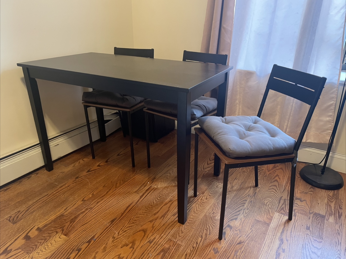 Black Table with Chairs - photo 2