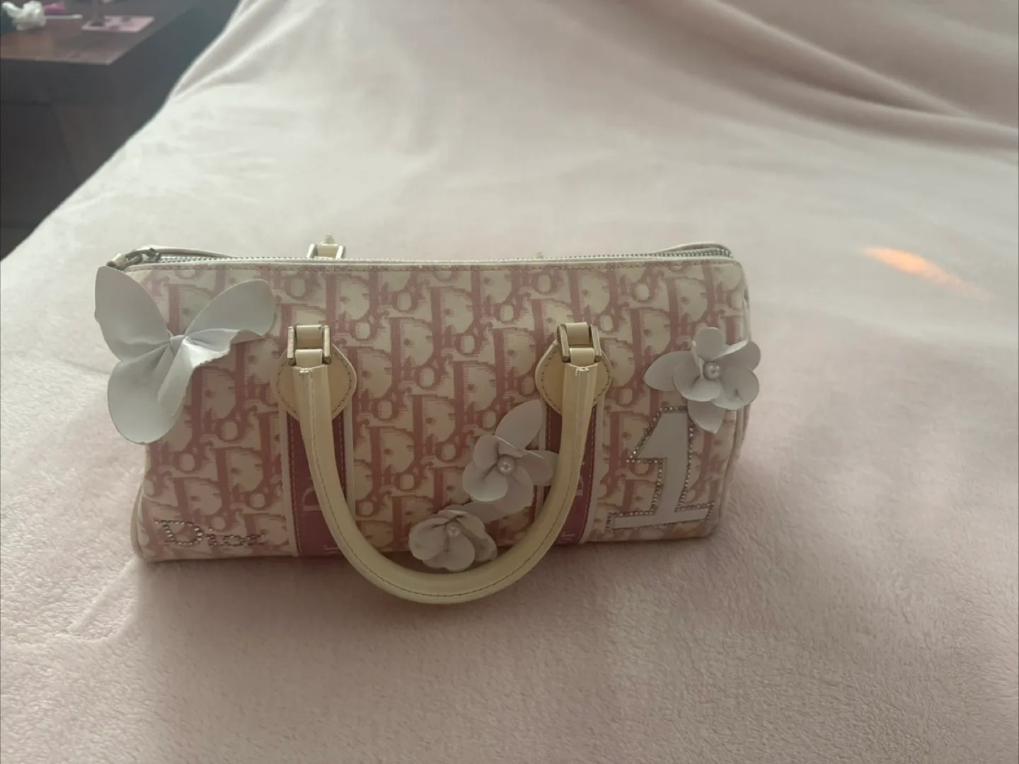 Dior Pink Oblique Mini Boston Bag thumbnail