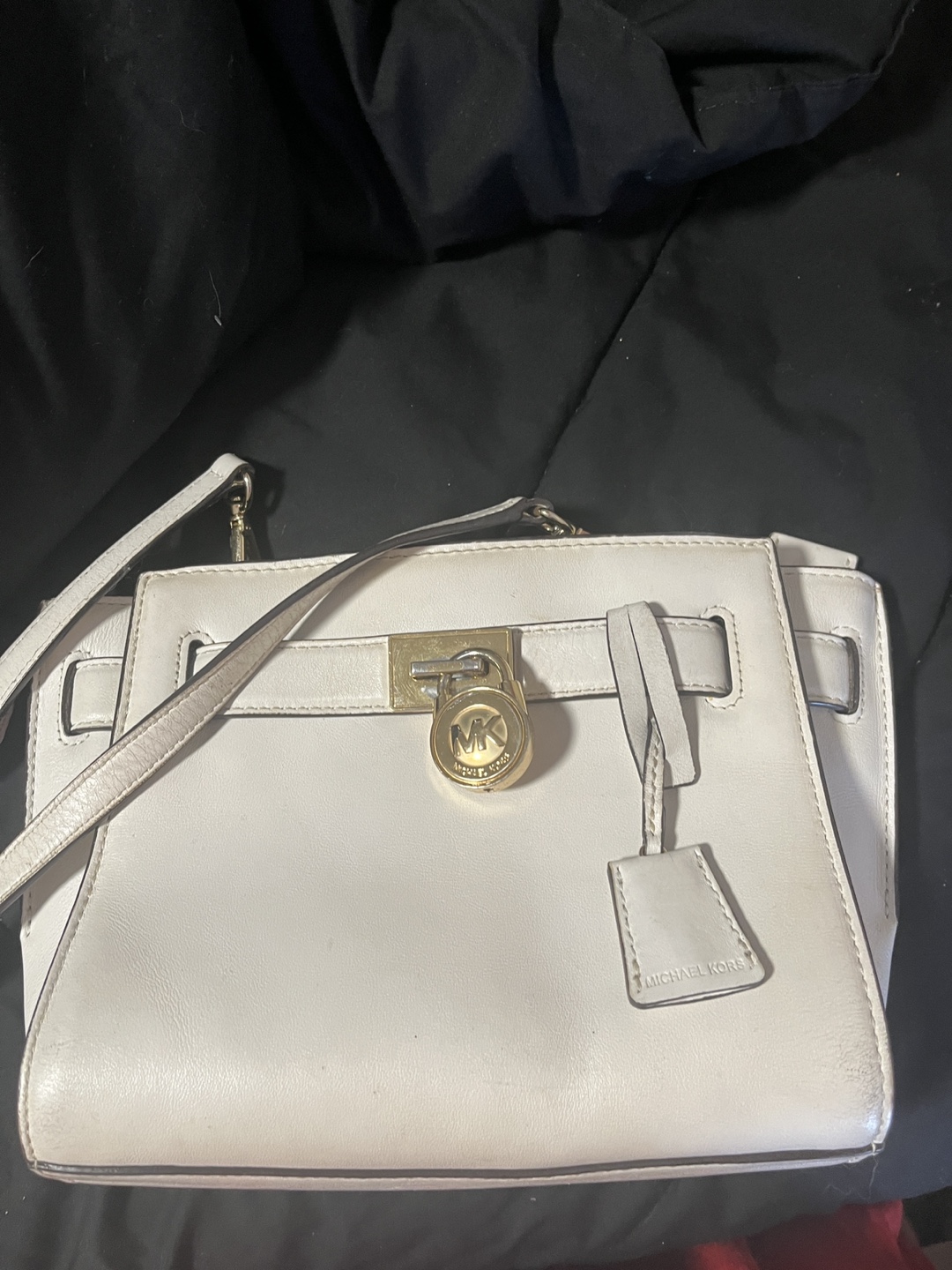 Michael Kors White Leather Handbag