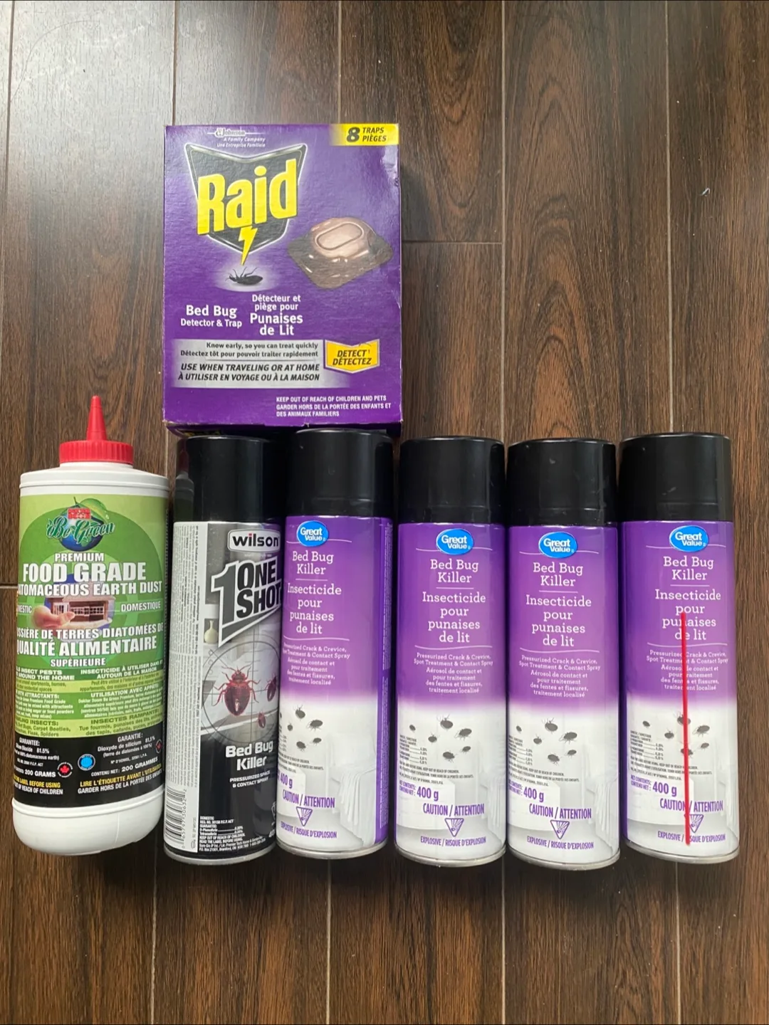 Bed Bug Control Bundle: Raid, Wilson, Great Value, Bo Green