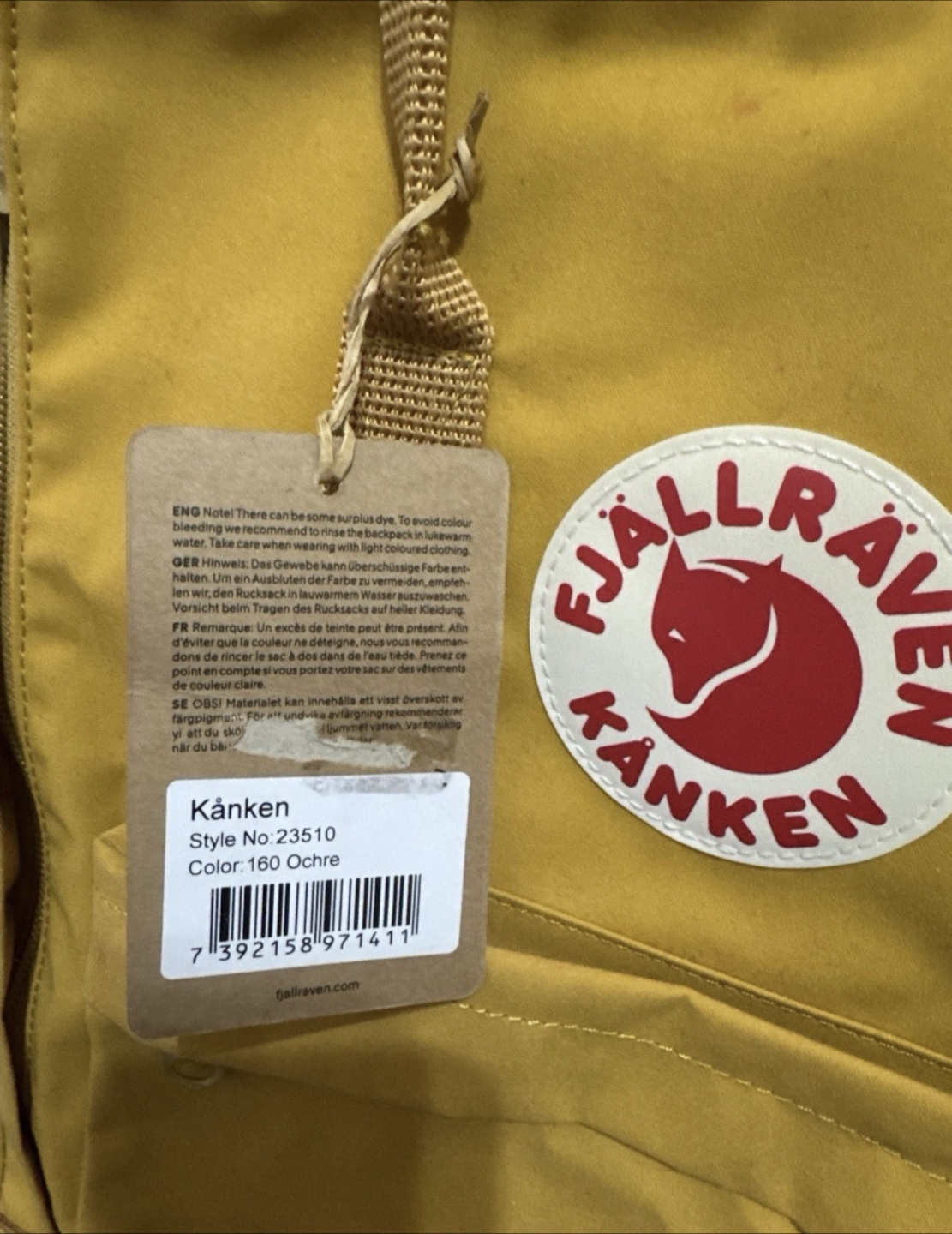 Fjallraven Kanken Backpack - Ochre - photo 3