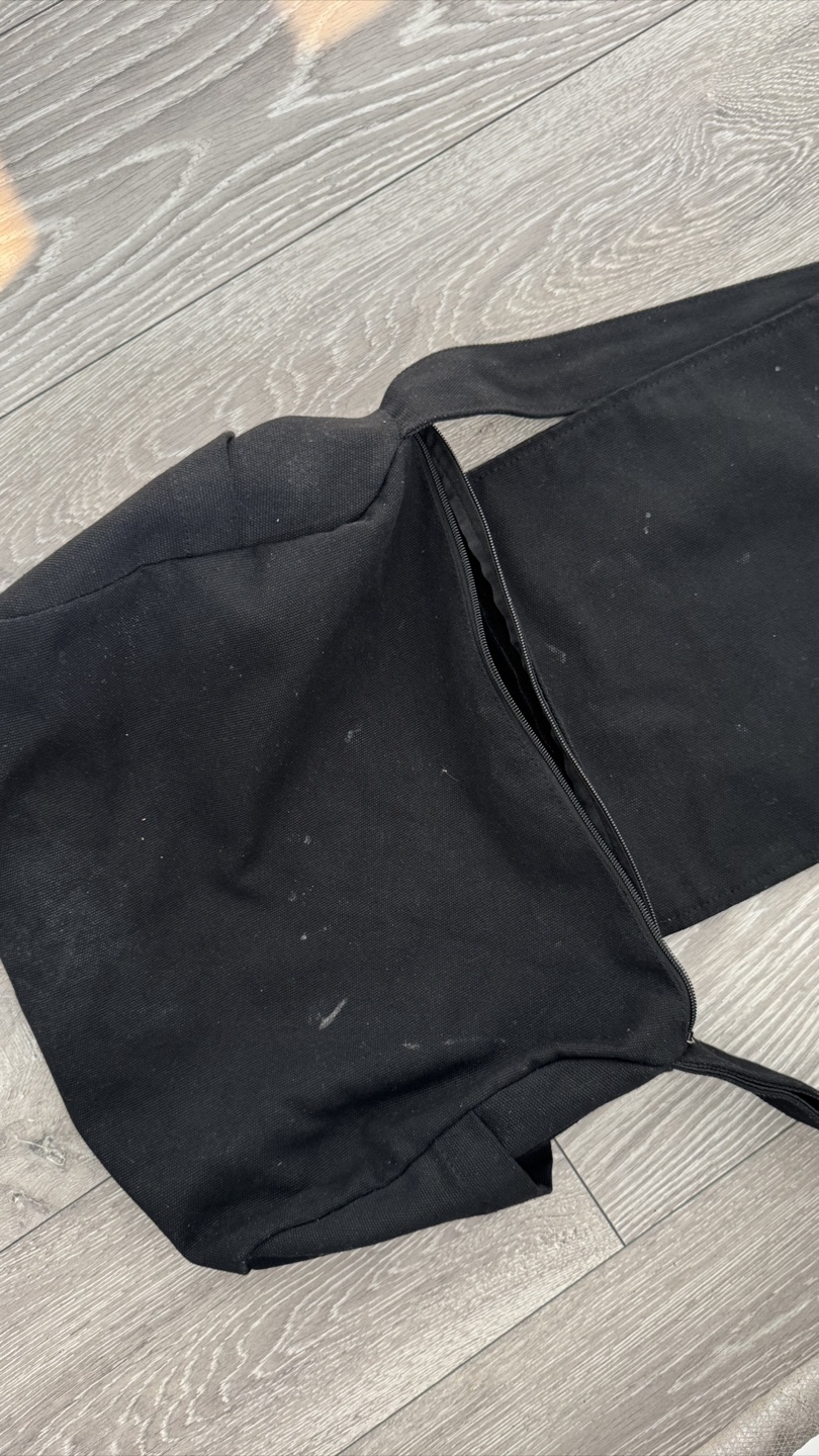 Black Canvas Messenger Bag - photo 3