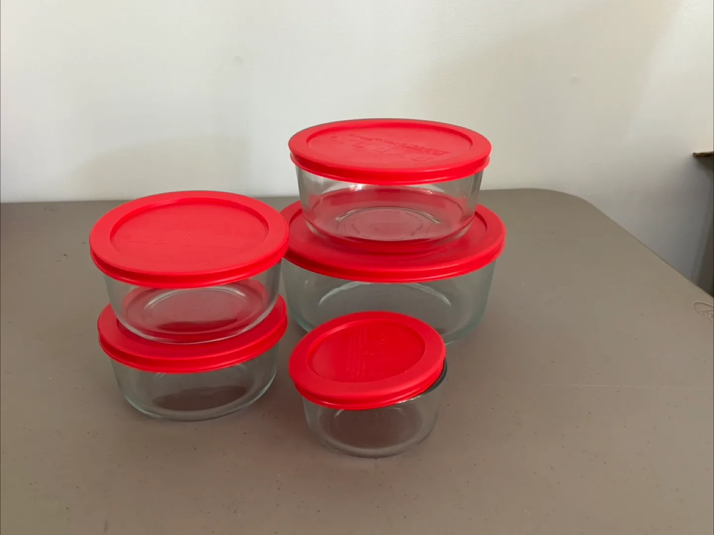 Pyrex Glass Food Storage Containers (5) thumbnail