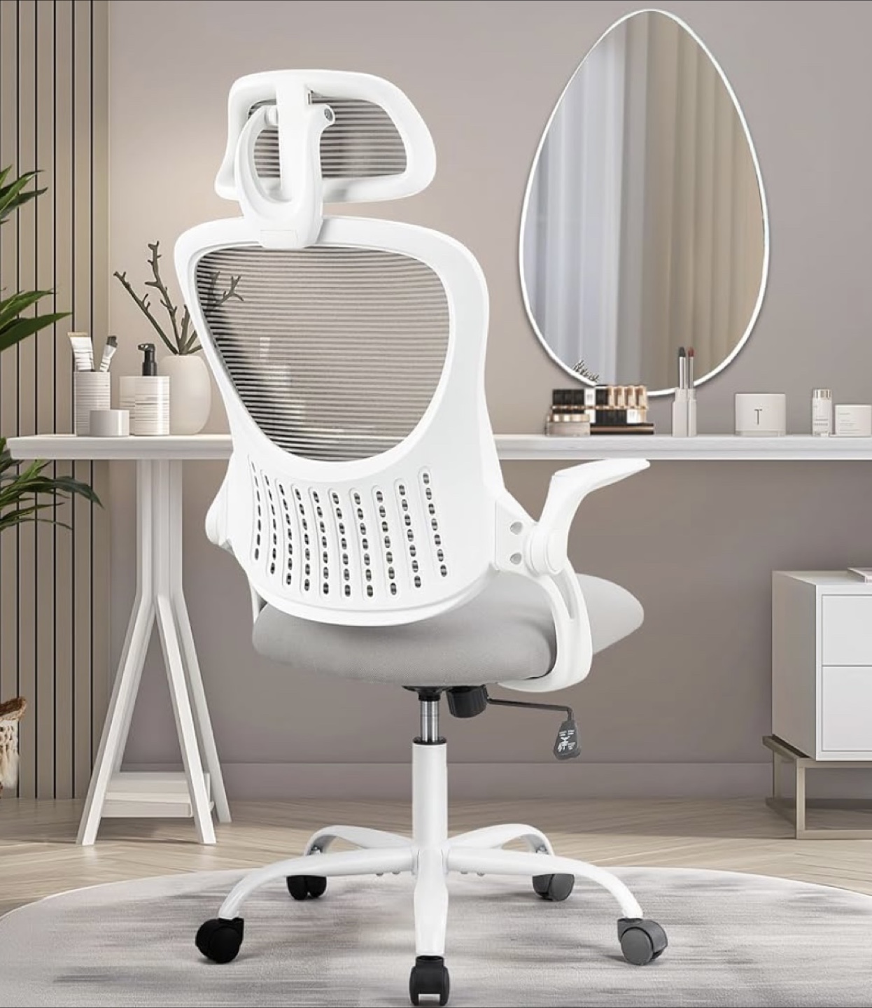 White Ergonomic Office Chair
