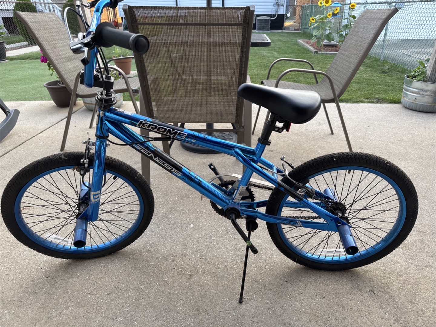 Blue BMX Bike