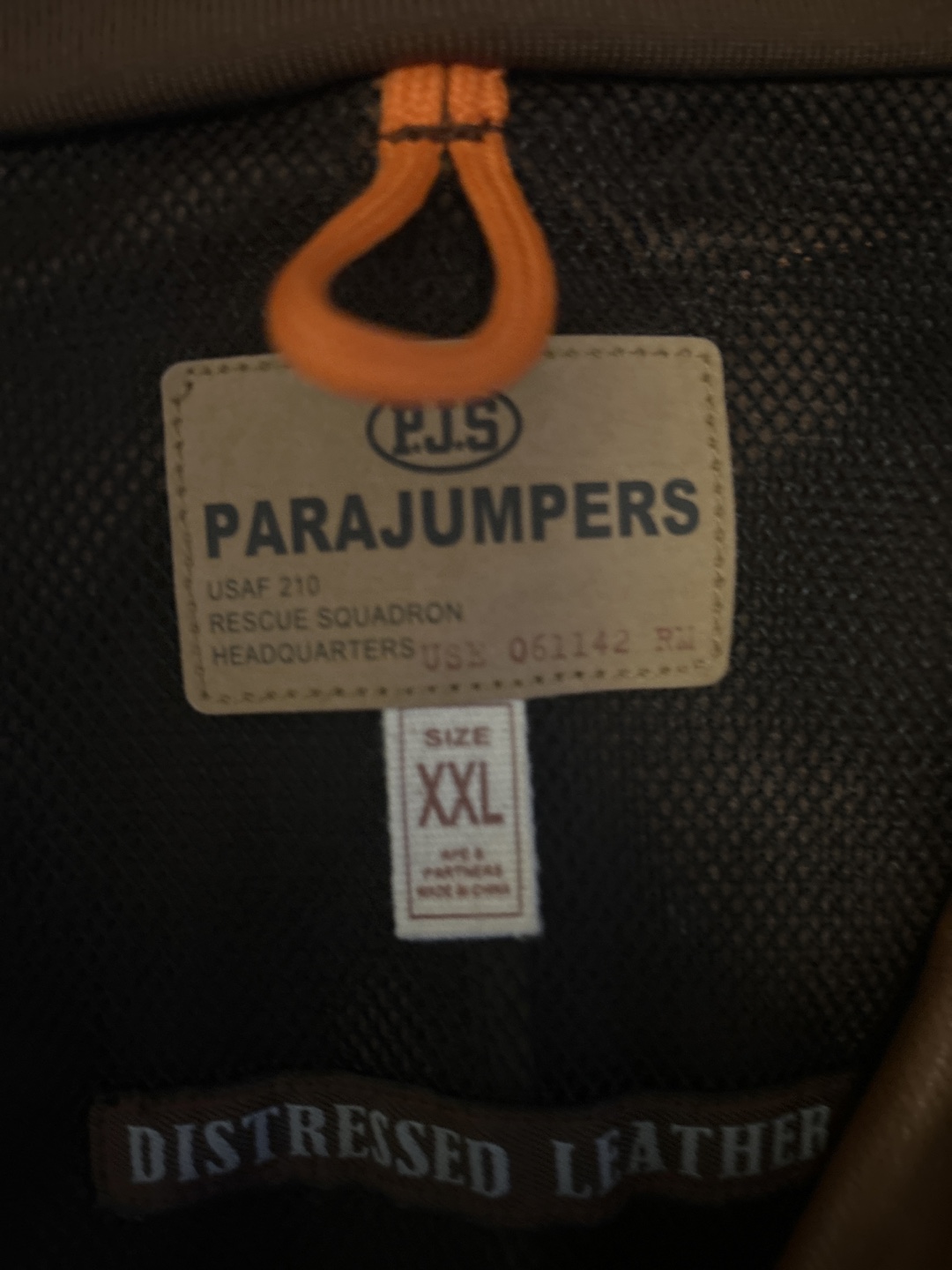 Vintage Parajumpers XXL Brown Leather Jacket - photo 3