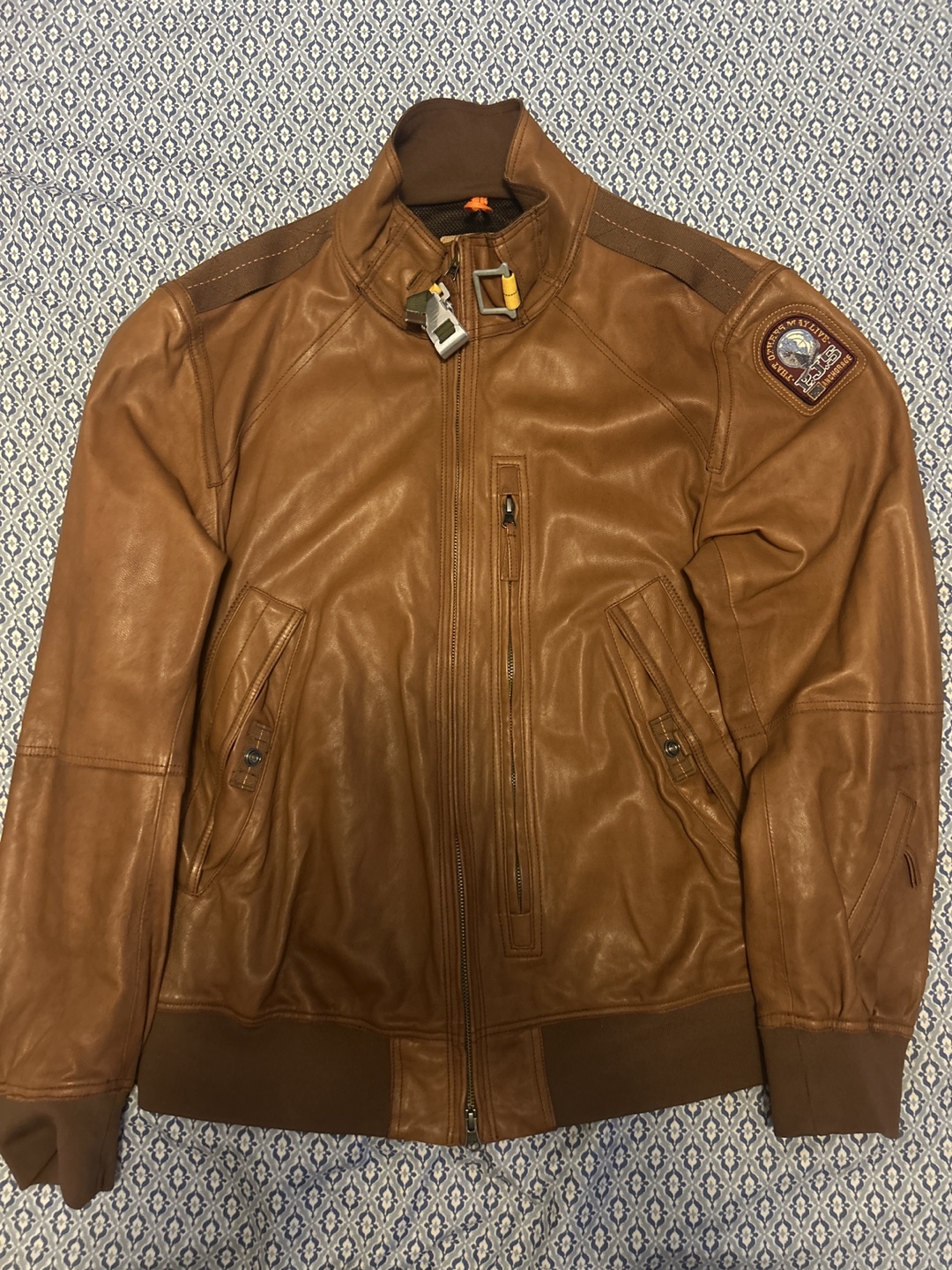 Vintage Parajumpers XXL Brown Leather Jacket - photo 2