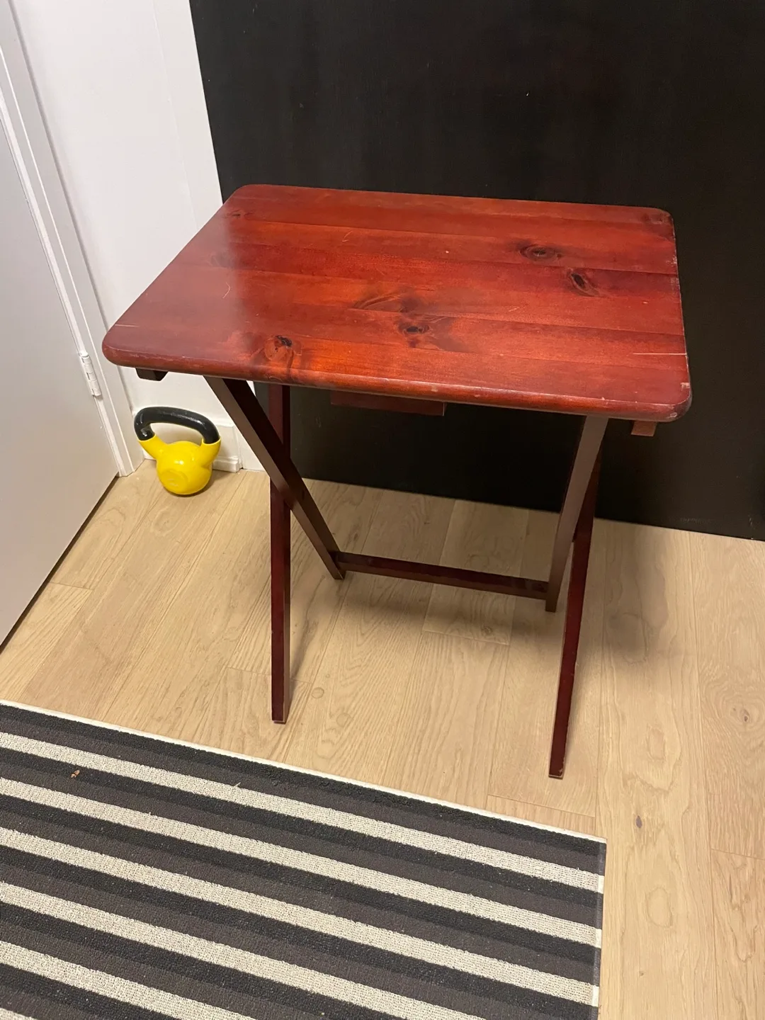 Brown Wooden Folding Table thumbnail