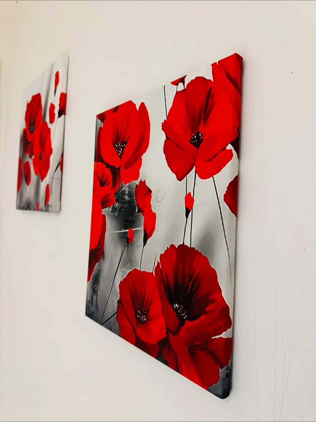 Red Poppy Canvas Wall Art, Set of 2 thumbnail