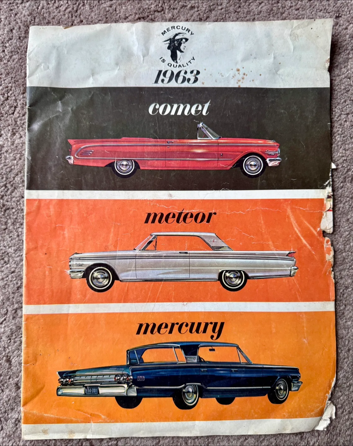 Vintage 1963 Mercury Comet/Meteor Brochure thumbnail
