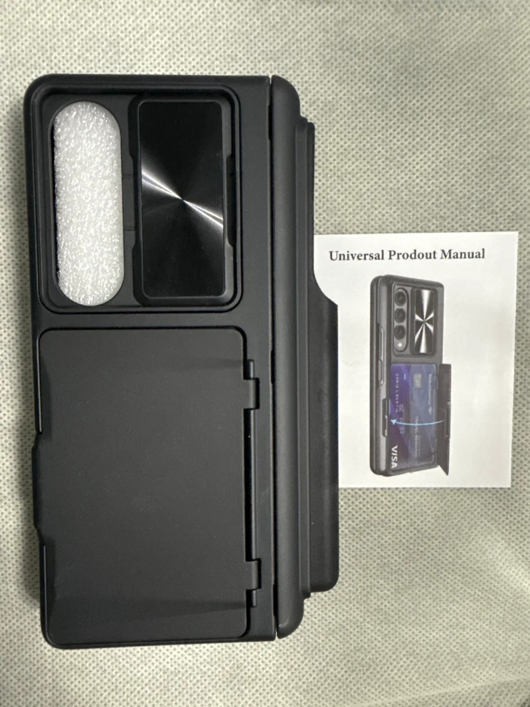 New Vhibii Samsung Galaxy Z Fold 4/5G Case - Black thumbnail
