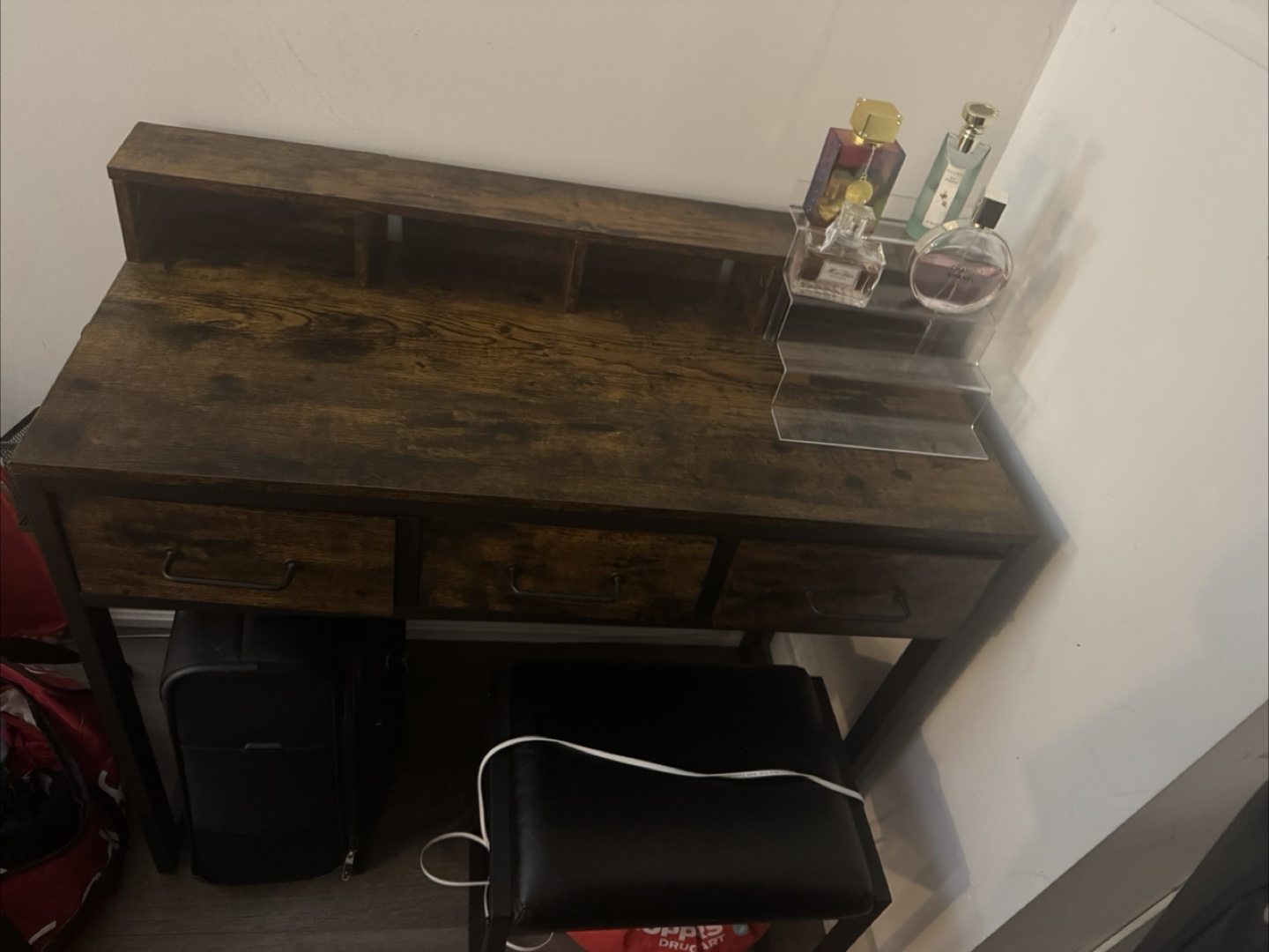 Wood and Metal Vanity with Drawers - photo 3
